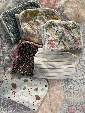 Copper Pearl Assorted Cotton Burp Cloths